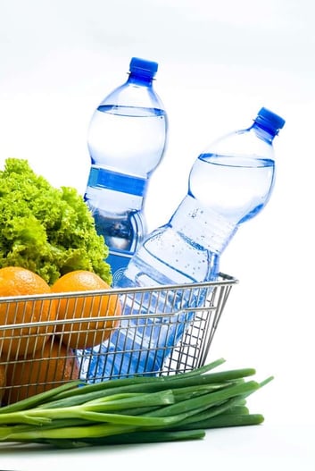 Water Bottles with Veggies